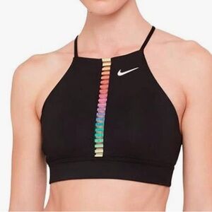 Rainbow Nike high neck  sports bra